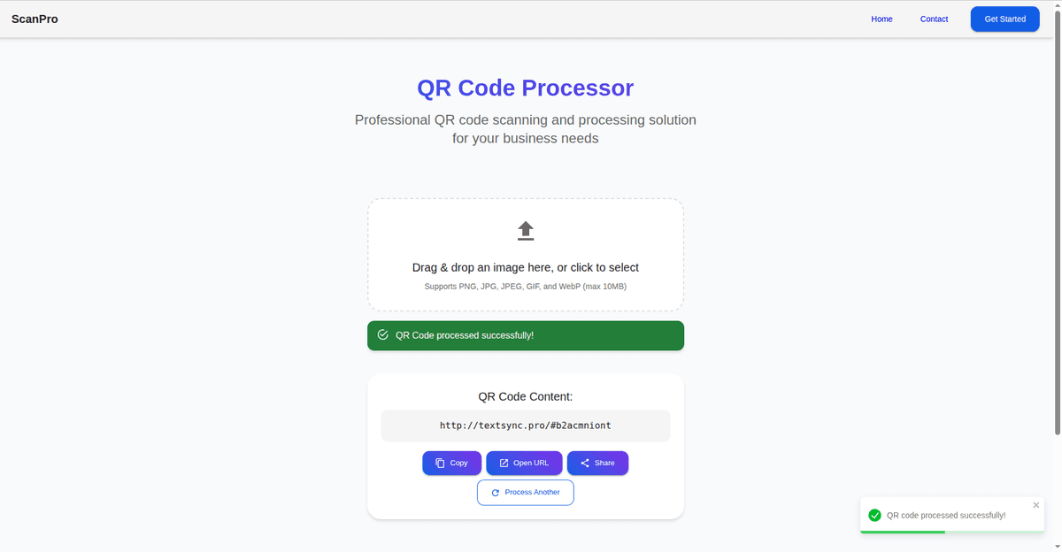 ScanCode Pro Success Demo