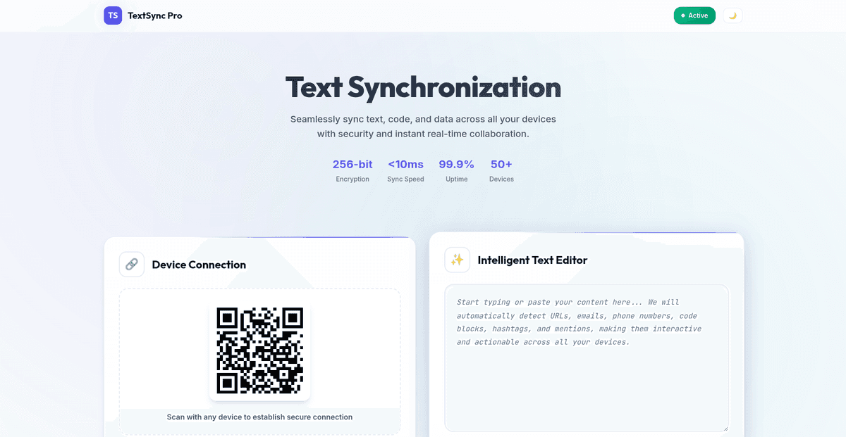 TextSync Pro Interface