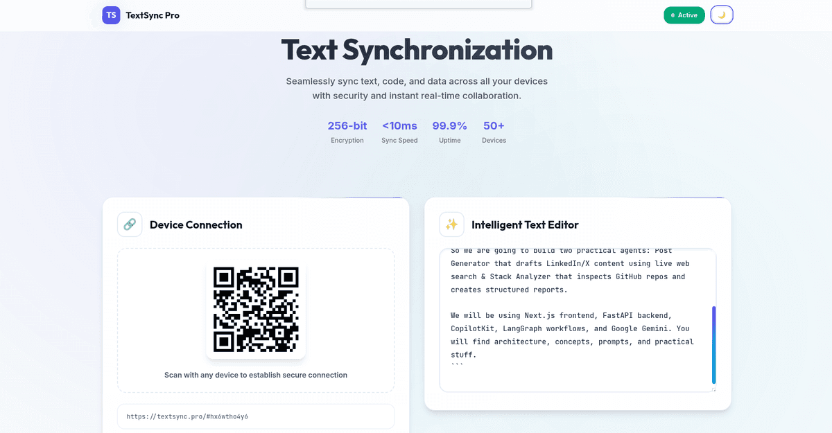 TextSync Pro Light Theme